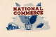 National Commerce Cigar Label Poster Print showcasing economic heritage.
