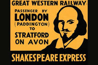 Great Western Railway Baggage Label Poster Print showcasing a vintage design.