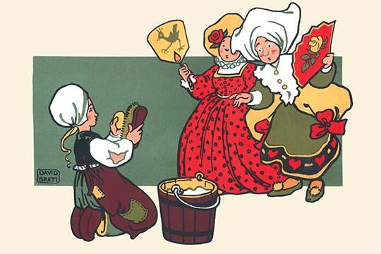 Cinderella's Jealous Stepsisters Poster Print by David Brett