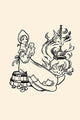 Cinderella in a mended dress poster print by David Brett