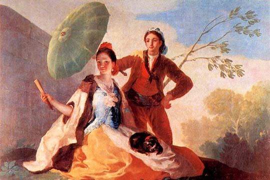 Western Faced People in Oriental Garb Poster Print by Francisco Goya