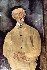 Portrait of Monsieur Lepoutre Fine Art Print by Amadeo Modigliani