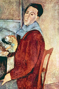 Self Portrait Poster Print by Amadeo Modigliani - Vintage Art Reproduction