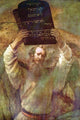 Moses with the Commandments poster print by Rembrandt van Rijn.