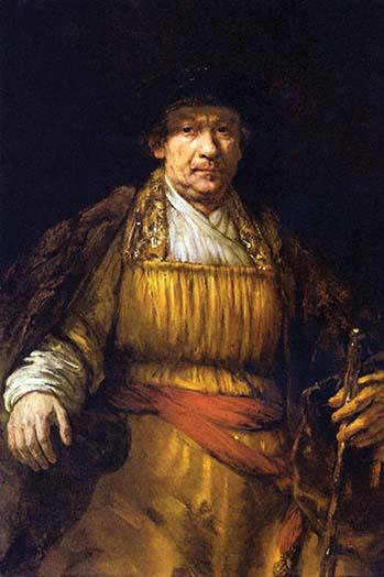 Self-Portrait Poster Print by Rembrandt Van Rijn - Vintage Art Reproduction