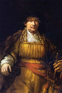 Self-Portrait Poster Print by Rembrandt Van Rijn - Vintage Art Reproduction