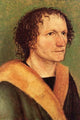 Man's Portrait with Fur Collar Fine Art Print by Albrecht Durer