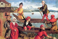 Fishermen Saved a Drowned Child Poster Print by Albrecht Durer