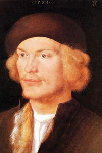 Portrait of a Young Man vintage art print by Albrecht Durer