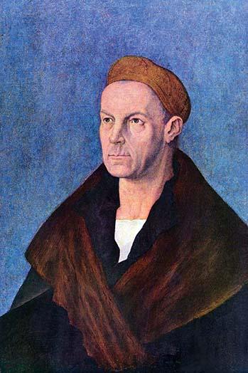Portrait of Jakob Fugger Poster Print by Albrecht Durer, vintage art reproduction