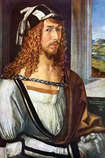 Self Portrait Poster Print by Albrecht Durer - Vintage art reproduction