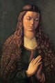 Vintage art print of Woman with Curly Hair by Albrecht Durer.