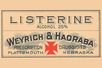 1920's Pharmacy Bottle Label Vintage Poster Print