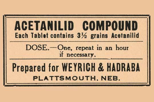 1920s Pharmacy Bottle Label Poster Print showcasing vintage apothecary design.