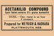1920s Pharmacy Bottle Label Poster Print showcasing vintage apothecary design.