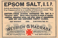 1920's Pharmacy Bottle Label Poster Print showcasing vintage quack cures