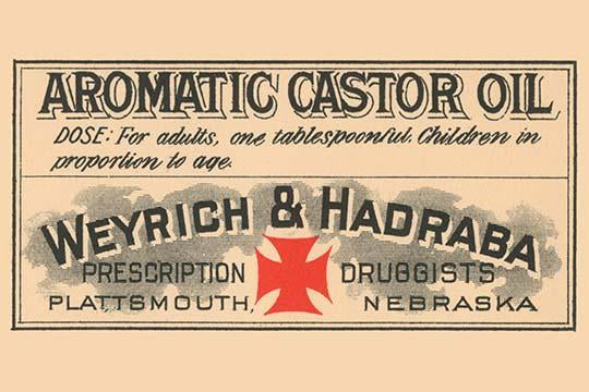Vintage 1920's Pharmacy Bottle Label Poster Print