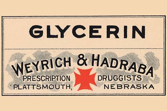 1920s Pharmacy Bottle Label Vintage Poster Print