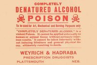 1920s Pharmacy Bottle Label Vintage Poster Print