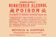 1920s Pharmacy Bottle Label Vintage Poster Print