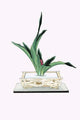 Ikebana flower arrangement print featuring Omoto with ten leaves and berries by Josiah Conder