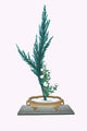 Ibuki & Shiragiku Ikebana Poster Print by Josiah Conder featuring Cypress and White Chrysanthemum leaves.