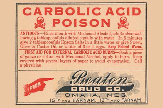1920s vintage pharmacy bottle label poster print