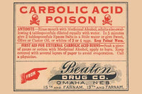 1920s vintage pharmacy bottle label poster print