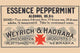 1920's Pharmacy Bottle Label Poster Print featuring vintage design.