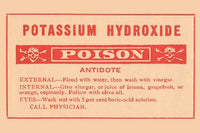 1920's Pharmacy Bottle Label Poster Print featuring vintage design.
