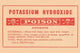 1920's Pharmacy Bottle Label Poster Print featuring vintage design.