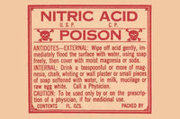 1920s vintage pharmacy bottle label poster print