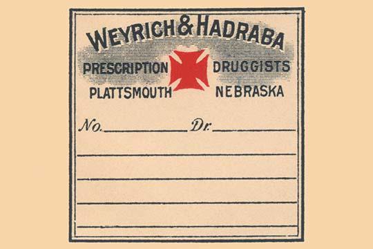 1920's vintage pharmacy bottle label poster print