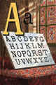 Illustrated Letters from The Nursery Alphabet Poster Print featuring whimsical designs for children's decor.