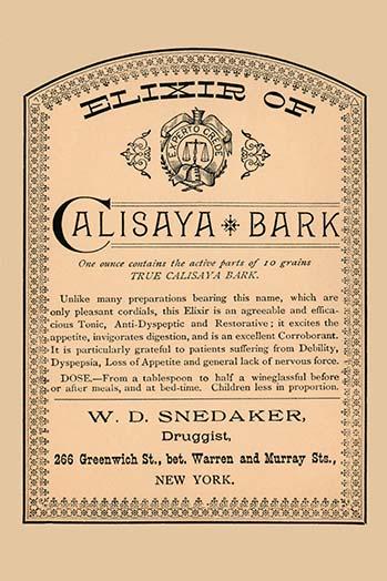 Antidyspeptic Medicinal Bottle Label Poster Print design