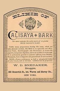 Antidyspeptic Medicinal Bottle Label Poster Print design