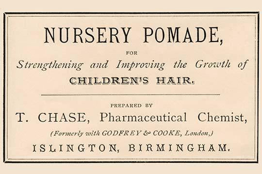 Vintage Dermatological Pomade Poster Print inspired by medicine bottle label.