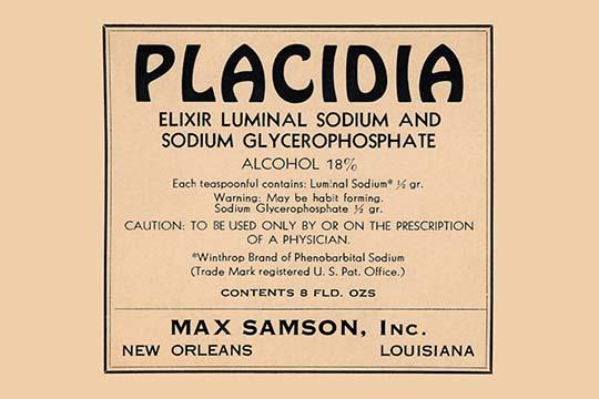 Elixir Luminal Sodium Quack Bottle Label Poster Print
