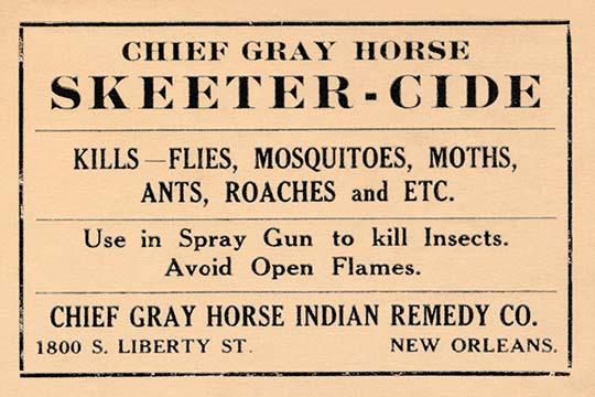 Native American-Inspired Insecticide Bottle Label Poster Print