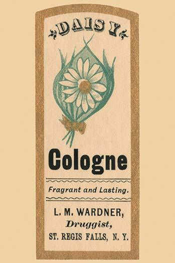Fragrant Men's Cologne Bottle Label Poster Print