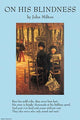 On His Blindness Poster Print inspired by John Milton and Tissot painting Without Aussteur