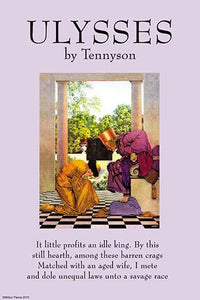 Ulysses Poem Poster Print by Alfred Lord Tennyson with Maxfield Parrish illustration.