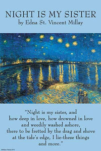 Vincent Van Gogh Night at the Rhone Poster Print