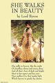 She Walks in Beauty Poster Print by Lord Byron, inspired by James Tissot