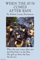 Poster print of Renoir's Umbrellas inspired by Robert Louis Stevenson.