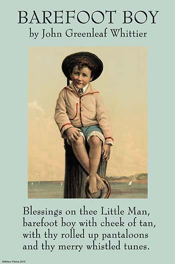 John Greenleaf Whittier Poster Print featuring influential American poet.