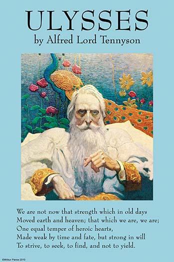 Ulysses poem illustrated poster print by N.C. Wyeth