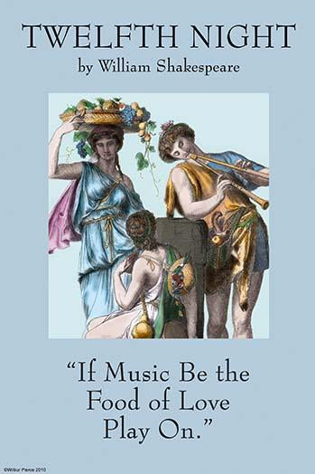 Twelfth Night, or What You Will poster print illustrated by Racinet