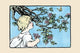 Chasing Butterflies children's illustration poster print by Julia Dyar Hardy.
