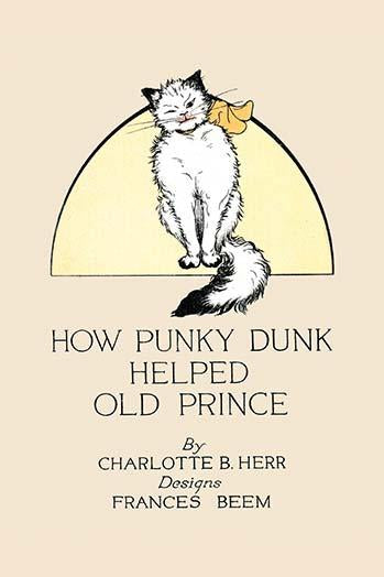 Charming cat illustration from a children's book cover poster print.